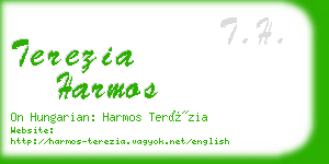 terezia harmos business card